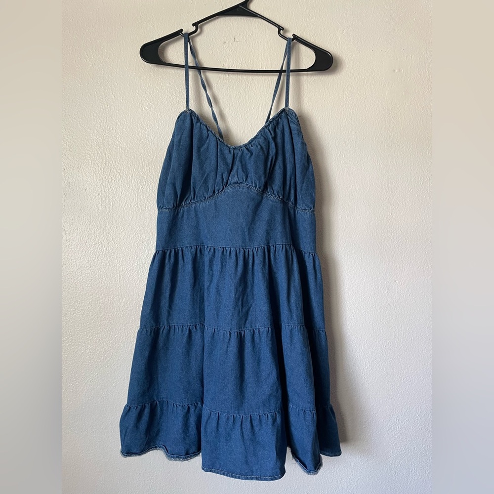 SHEIN Blue Denim Dress